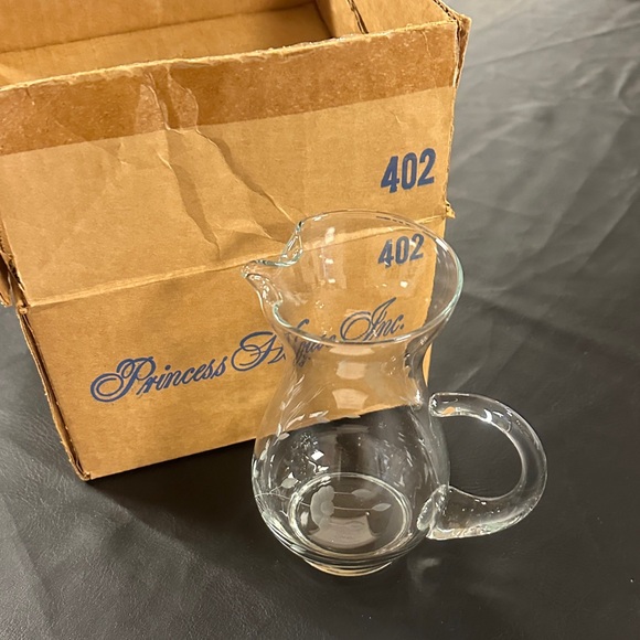 Princess House Small Heritage Clear Handblown Crystal Pitcher #402 - Picture 4 of 5
